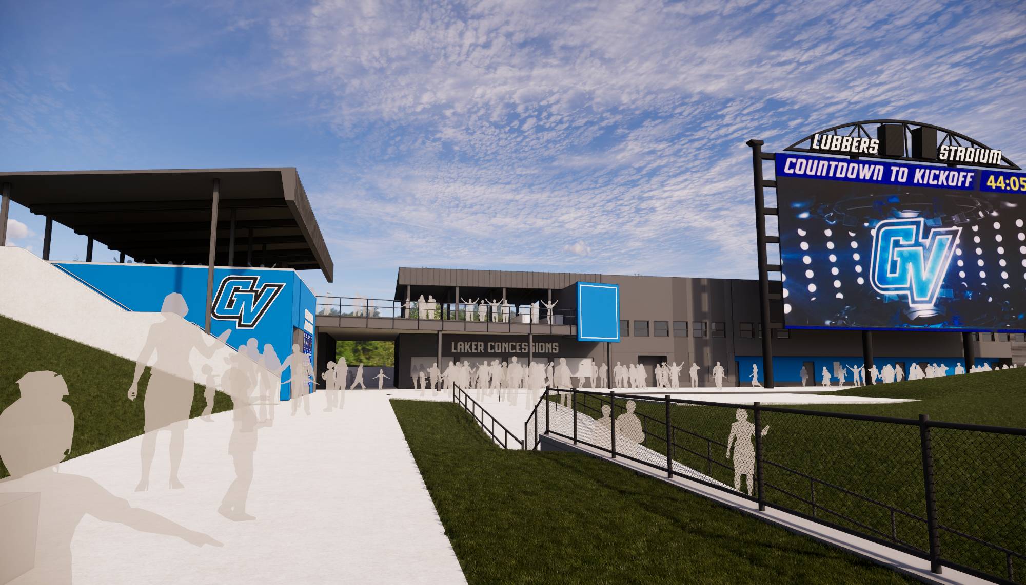 Lubbers Stadium Concessions Project Rendering
